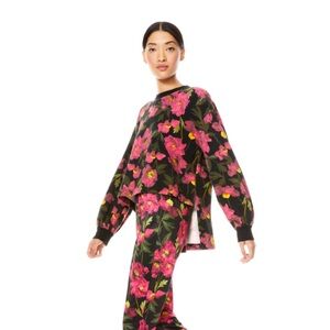 GAIA BLOUSON SLEEVE SWEATSHIRT Alice and Olivia